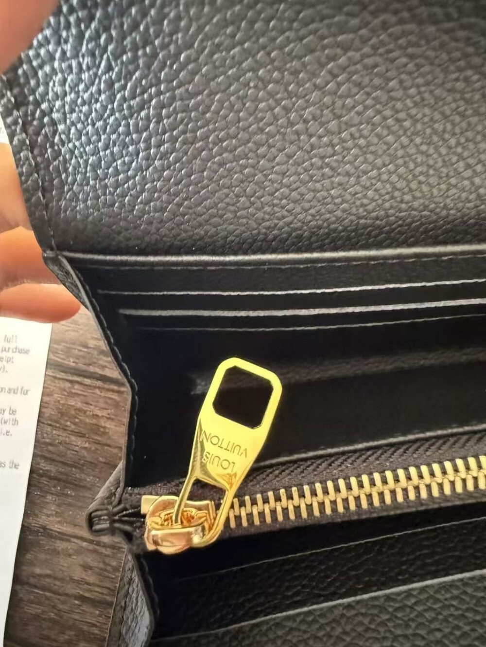 Louis Vuitton Black Monogram Sarah Wallet - Picture 11 of 12